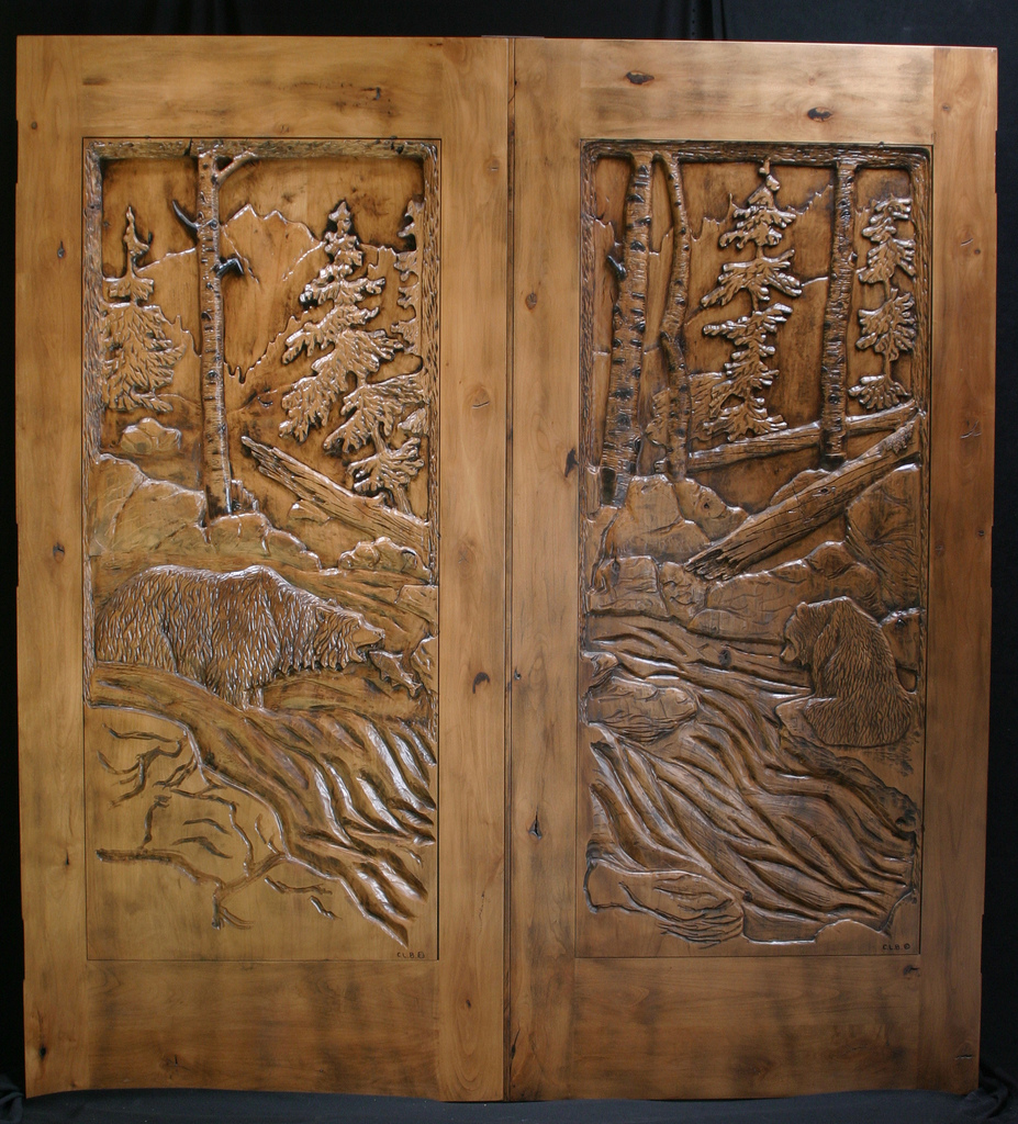 Carved Door- Gone Fishing