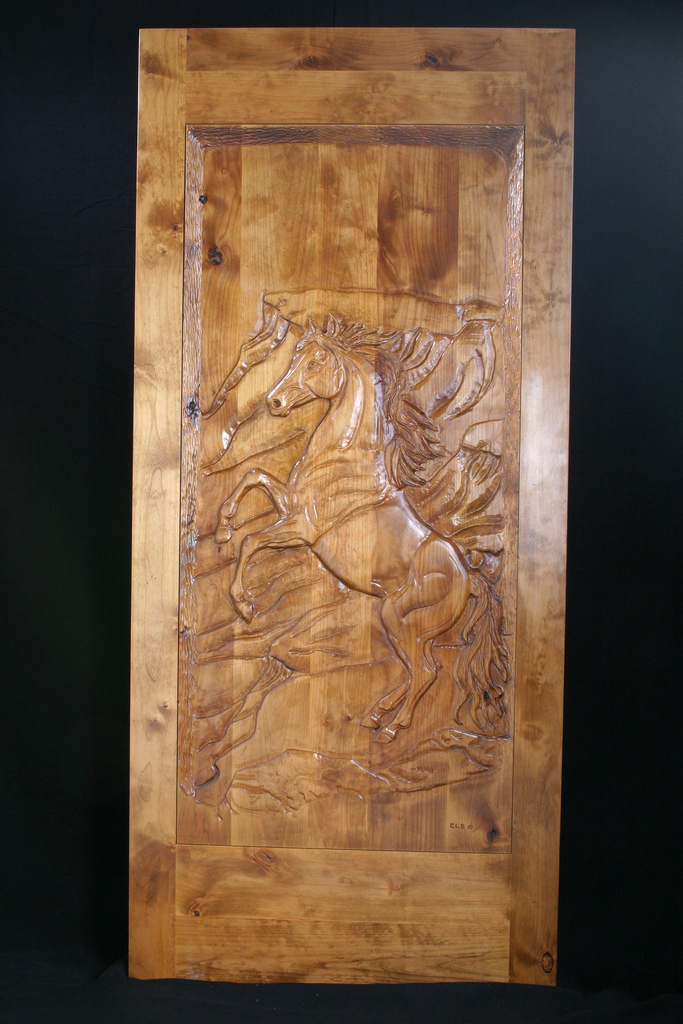 Carved Door- Mustang